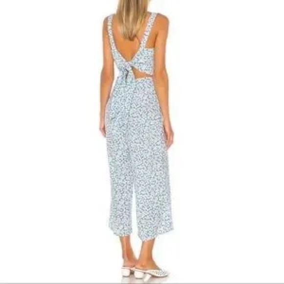 Faithfull The Brand Marija Jumpsuit Riviera Blue - Picture 3 of 7